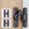 Manual Sliding Door Lock for Interior Door Latching – Black