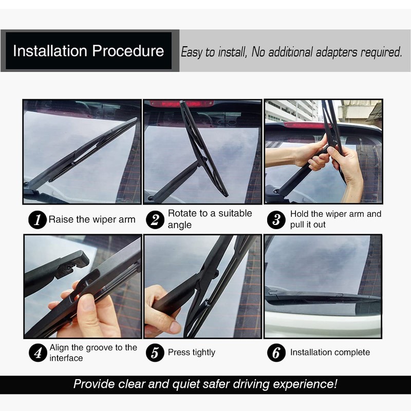 Replacement for Mazda CX-7 2007-2012 Silent Wipers -FAPIUO Front and