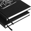 A5 Hardcover Notebook Journal, Black Glitter (60 Sheets, 2 Pack)