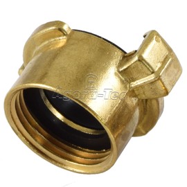 Agora-Tec® Brass Quick Coupling with 1 Inch (30.3 mm) Internal Thread Including Flat Seal Coupling with Quick Release