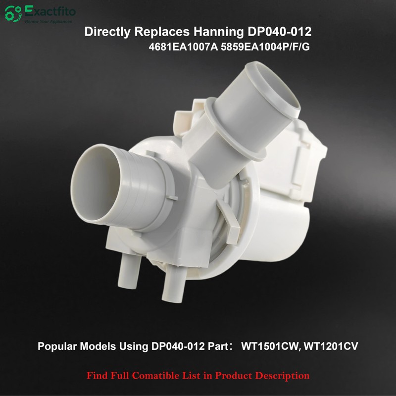 DP040-012 4681EA1007A 5859EA1004F 5859EA1004P LG Washer Drain Pump