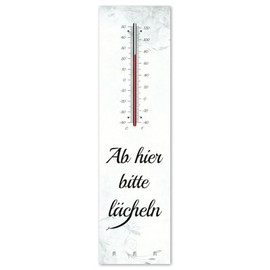 T004 Cult Thermometer + Key Holder – From Here Please Smile – Aluminium Interior and Exterior