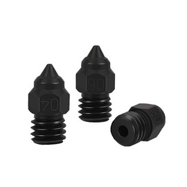 CR6 SE Hardened Steel Nozzle High Temperature Resistance M6 Thread MK8 Nozzles for CR-6 SE Ender 3 S1 /pro/v2 Ender 5 CR10 (Mix-3pcs)