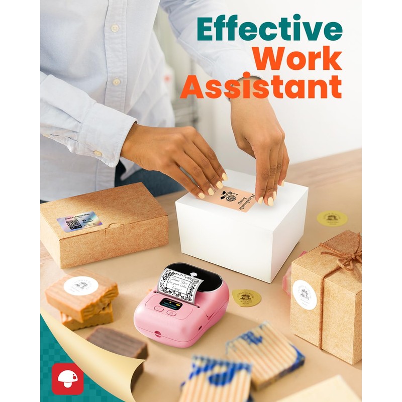 Phomemo-M110 Label Printer - Portable Bluetooth Thermal Mini Label Maker