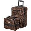 Rockland Fashion Softside Upright Luggage Set, Leopard, 2-Piece (14/19)