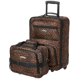 Rockland Fashion Softside Upright Luggage Set, Leopard, 2-Piece (14/19)