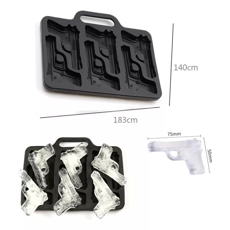 Dolores 3pcs Molde Charola Bandeja Hielo Silicona Cocina Bebida Bala