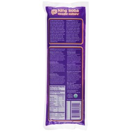 King Soba Gluten Free, Organic 100% Buckwheat Pasta Noodles 8.8oz - 3 Servings Per Pack