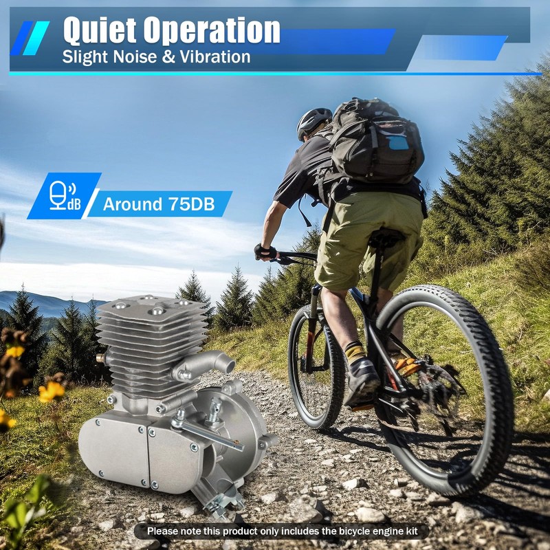 JAYGOVAN 100CC Bicycle Engine Kit, 2 Stroke Bike Motor Kit