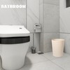 UUJOLY Small Bathroom Trash Can Wastebasket, Plastic Garbage Bin Container