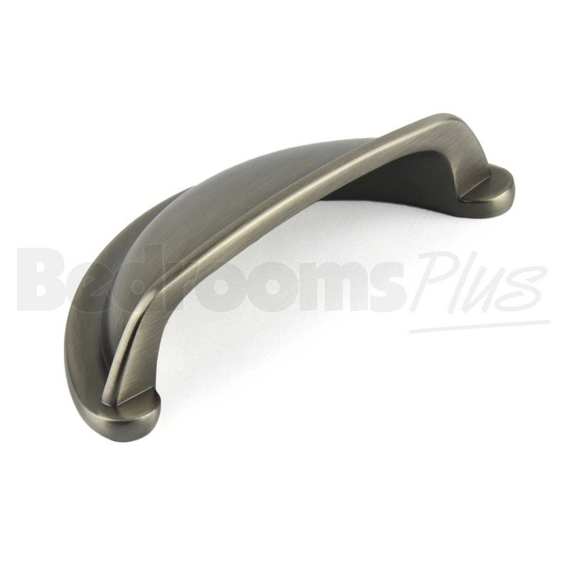 Pewter Cup Kitchen Cabinet Door Handle Cupboard Drawer Bedroom Furniture