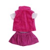 NIXNUT Doll Clothes Winter Outfit Jacket Vest Top with Bowknot