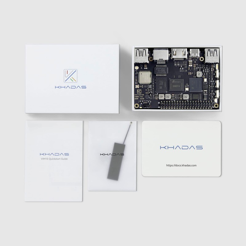 Khadas VIM1S Single Board Computer Multi-OS TV Box (Amlogic S905Y4)