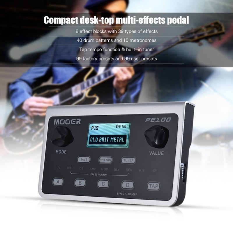 Nikou Multi-Effect Processor Guitar Effect Pedal Portable Electric Guitar Effect