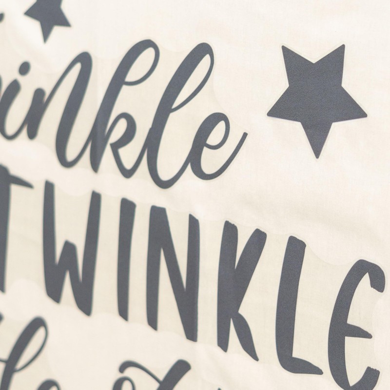 Capiont Twinkle Twinkle Little Star Gender Reveal Backdrop Sticker