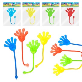 YHTCC 20 PCS Creative Sticky Hands, Pocket Money Toys for Kids, Party Bag Fillers, Elasticity Telescoping Sticky Palm, Children's Birthday Party Gifts, Classroom Prize Gifts