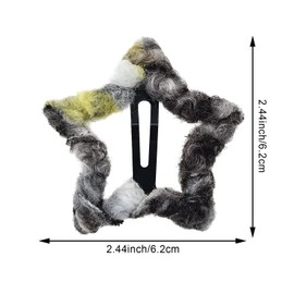 14PCS Furry Star Snap Hair Clips Non-slip Toddlers Colorful Cute Lovely Metal Hair Barrettes Hair Accessories for Women Girls 2000s Y2K (Style 2)