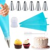 Piping Bags and Nozzles Set of 9 Pcs with Converter,