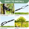 hannger 6 Pack 18" Tree Stakes and Supports for Leaning