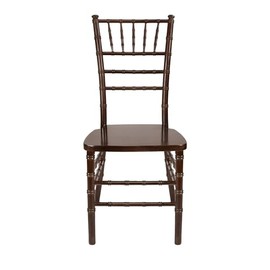 Chivari Premium Chiavari ToughResin Chairs for Formal Events, Banquets, Commercial/Residential, All-Occasions, FULLY ASSEMBLED(2, Mahogany)