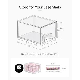 Dile adiós al caos en tu tocador con Vtopmart: Esta innovadora solución de Sistema de Cajones Organizadores de Acrílico Transparente trabaja para maximizar el espacio.