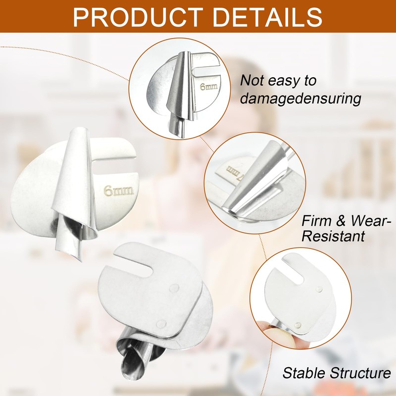 ZephyrCraft 8 Pcs Sewing Machine Accessories, Rolled Hem Presser Foot