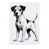 'Jack Russel Terrier Full Body' Temporary Tattoo - Water Resistant,