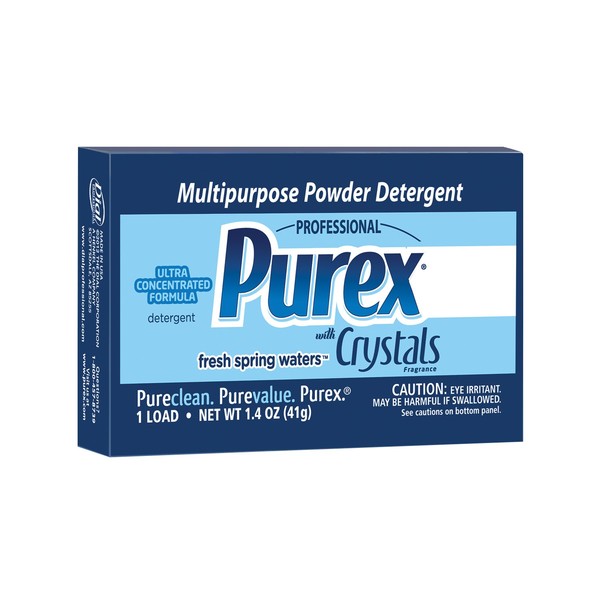 Purex - 1729435 Ultra Multipurpose Powder Detergent with Crystals Fragrance, 1.4oz Vend Pack (Pack of 156)