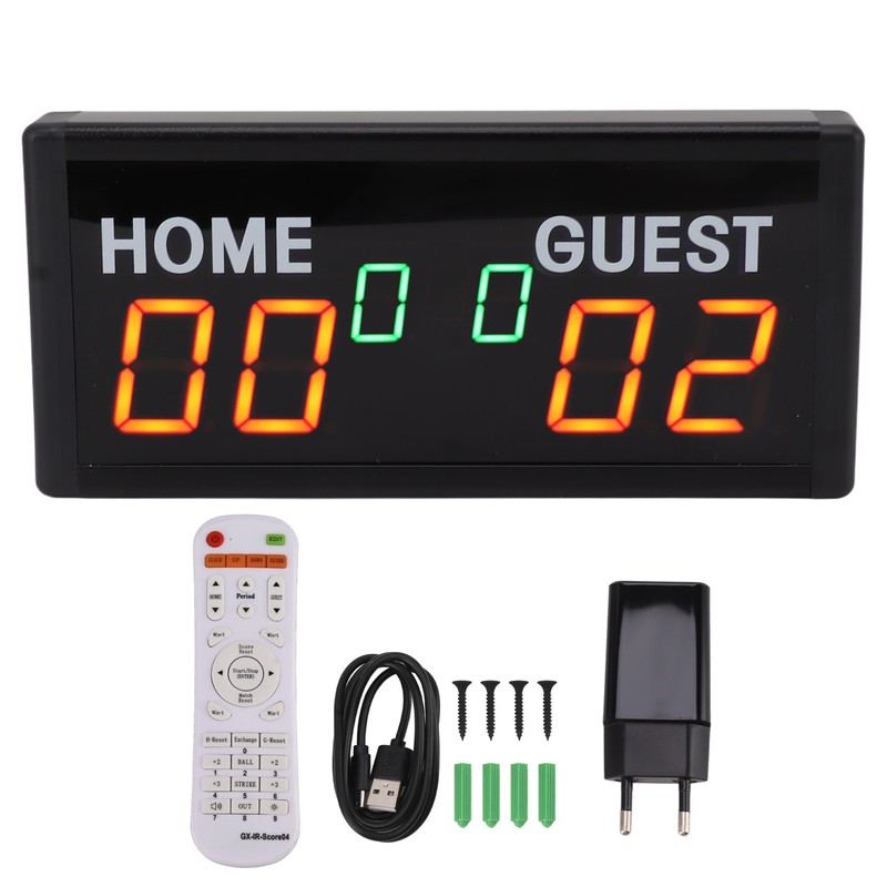 Digital Score Keeper with Remote 1.8 Inch LED Electronic Portable