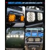 BraveWAY 5x7IN Square LED Driving Lights - 125W 19800LM with