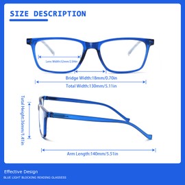 JOSCHOO 5 Pack Reading Glasses Men Women Spring Hinges Comfortable Glasses for Reading (5Clours-2, 1.75)