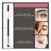 Brocha Doble Para Ceja Cepillo Pestañas 2 Cabezas Maquillaje