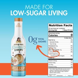 Apple Crisp Sugar-Free Sinless Syrup - Bottle Pack: 3 Bottle Pack