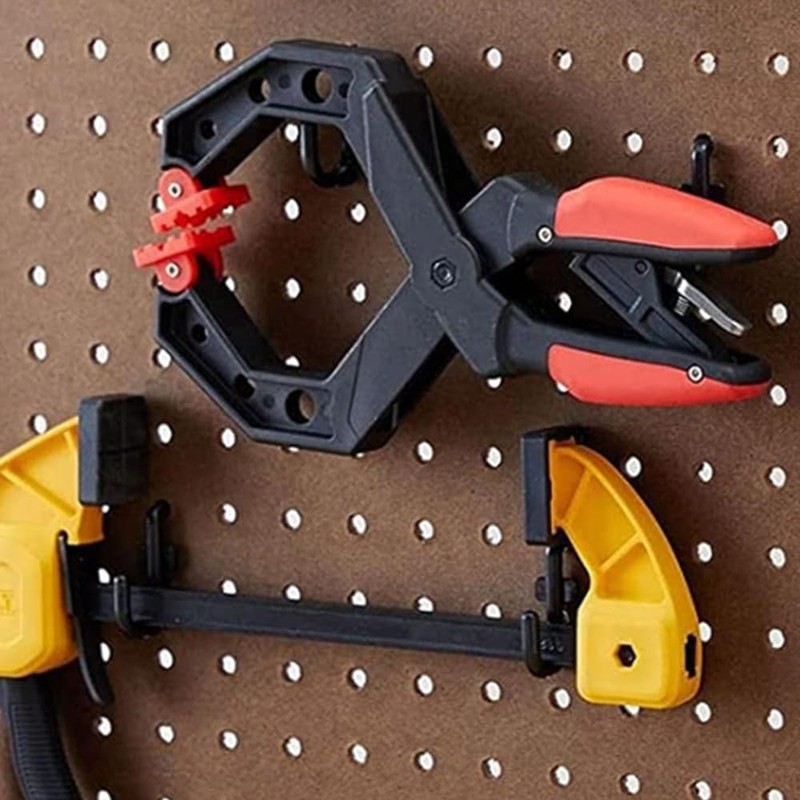 Pegboard Hooks, 60 Pcs J Shape Peg Hooks, CuiCanfla Black