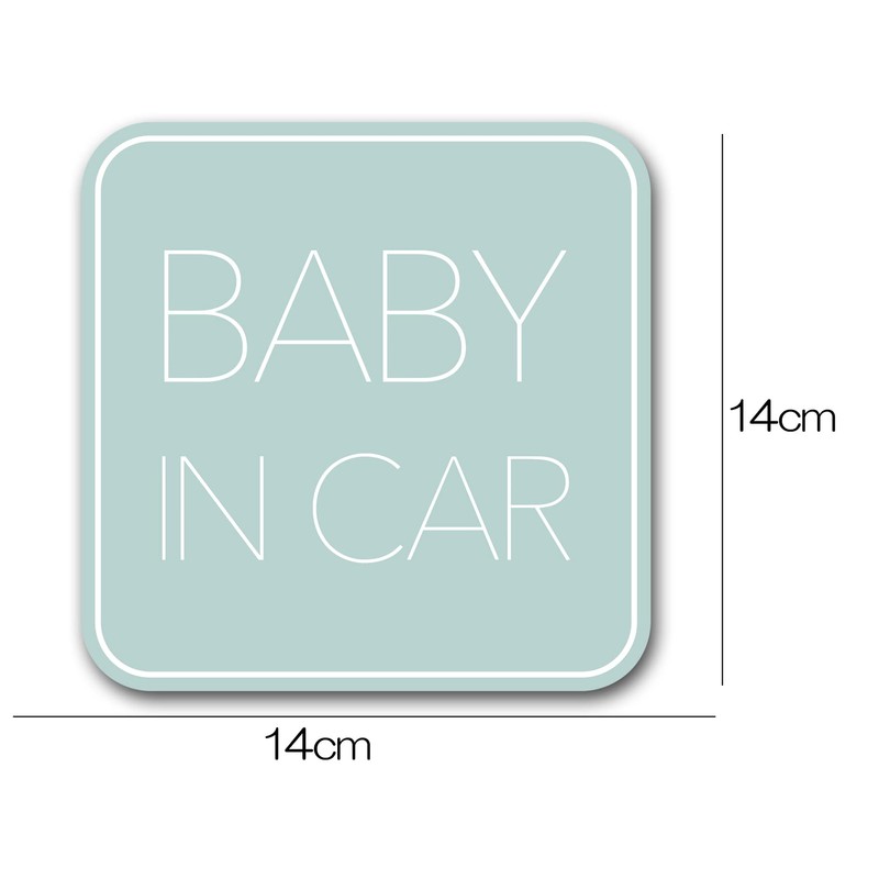 Baby Car Magnet (Simple Design) Baby in Car Baby On