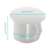 Uenhoy 100 Pcs 3/8" Plastic Hole Plugs White Flush Type