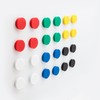 Bullseye Office 24 Round Green Fridge Magnets, Button Shaped, Small
