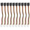 10 Pcs SATA Cables Big 4Pin to 15Pin IDESATA Power