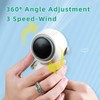 Portable Mini Fan with USB Rechargeable Battery, Personal Neck Fan