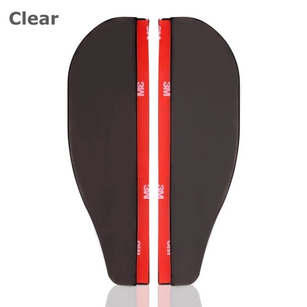 Unbranded Black Rear View Side Mirror Rain Board Eyebrow Guard