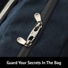 zelin Anti Theft Zipper Clips Double Opening, 4Pcs Zinc Alloy