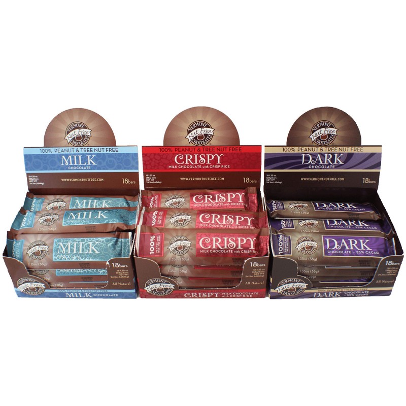 Vermont Nut Free Chocolates Small Bar (Milk Chocolate) 1.35 oz