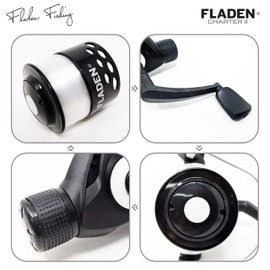 FLADEN Fishing - CHARTER II Rear Drag Size 50 Single Bearing Pre Spooled Fixed Spool Spinning Reel for Sea and Freshwater Use