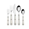 Mikasa Living Clear Translucent 18/0 Stainless Steel 20-Piece Flatware Set,