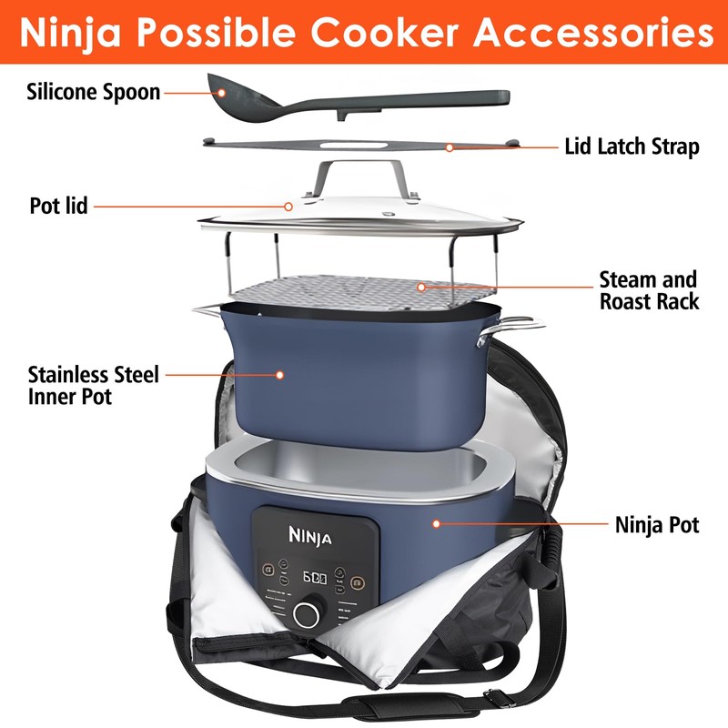 Carry Bag for Ninja Crock Pot Slow Cooker, Portable Travel