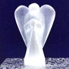 Nelson Creations, LLC 2 Inch Selenite Guardian Angel Figurine Hand-Carved