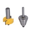 1/2in Router Bit 6 Bearing Slot Cutter for Multiple Depth