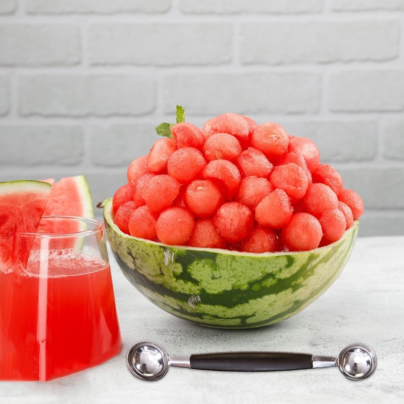 2PCS Double Sided Melon Baller Melon Scoop Round Melon Baller