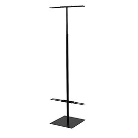 Econoco DBD96/B Adjustable Floor Standing Banner Displayer, Black