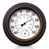 Thermometer Indoor Outdoor Weather Station Analogue Outdoor Thermometer Analogue Thermometer with Humidity Meter Thermometer Hygrometer Analogue Hygrometer Analogue Storm Glass for Weather Forecast